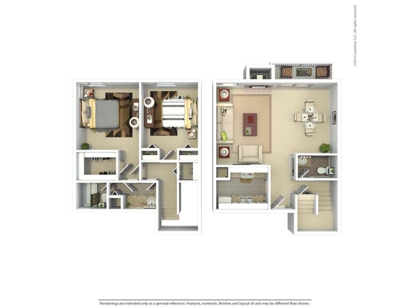 Summit floor plan at Foothill Place