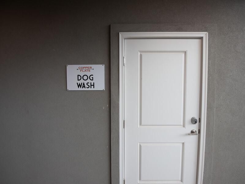 Dog Wash Door | Copper Flats Apartments