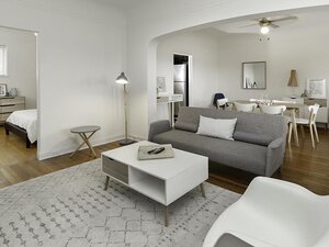 Living Room and Dining Area | Hillcrest Apartments in Salt Lake City, UT