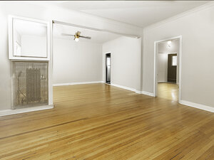 Living Area with Ceiling Fan | The Hillcrest