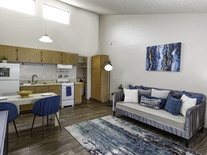 Living Room and Kitchen | The Redwood