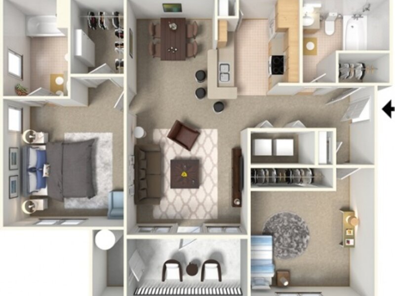 2 Bed 2 Bath