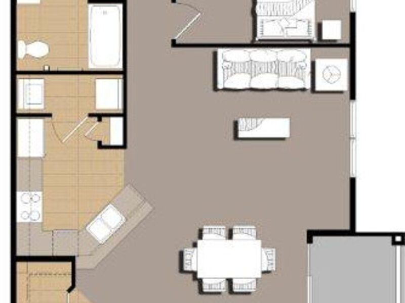 Brickstone Apartments Three Bedroom Floor Plan