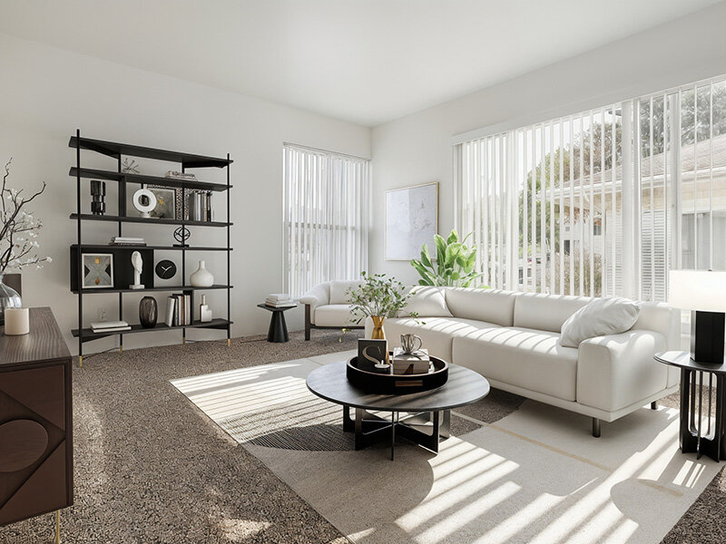 Living Room | The Highland at Sugar House Apartments