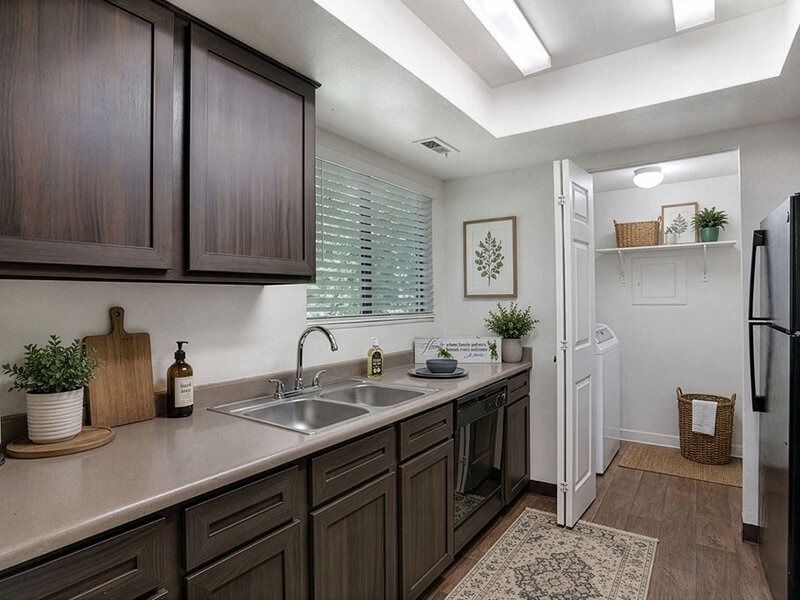 Kitchen with Sink and Ceiling Light | Elmwood
