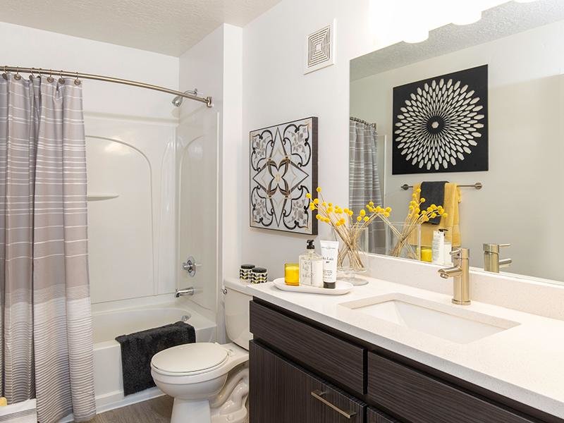 Renovated Spacious Bathroom | Wilshire Place Apartments