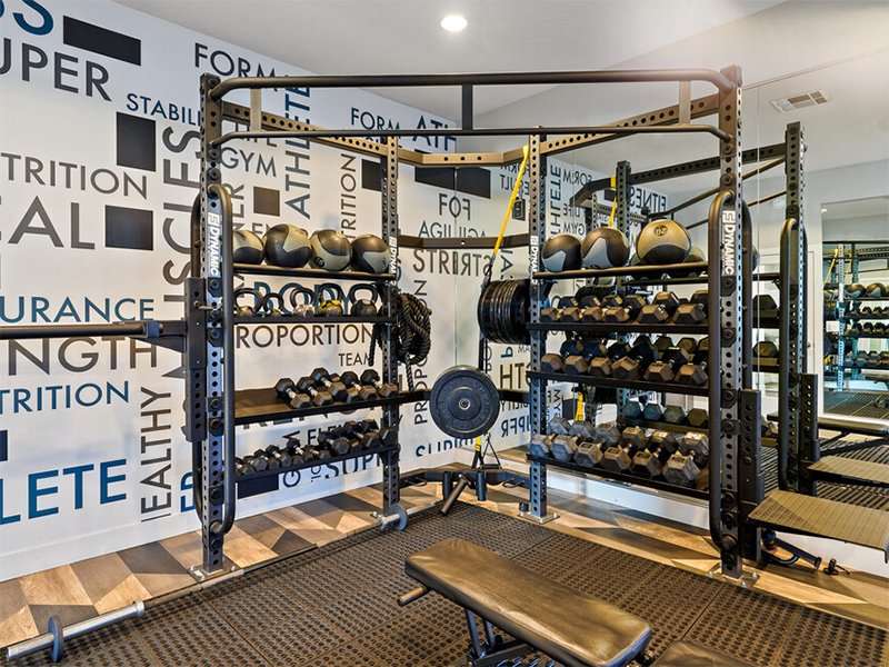 Extensive Free Weights | Wilshire Place Apartments in West Jordan, UT