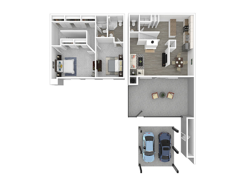 2 Bedroom 2.5 Bath
