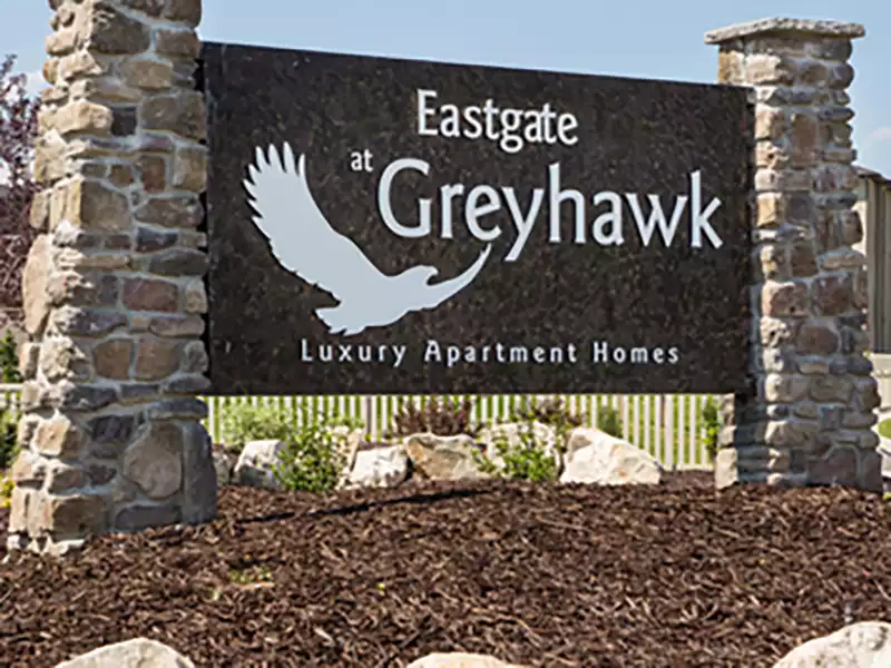 Monument Sign | Eastgate at Greyhawk Apartments in Layton, UT