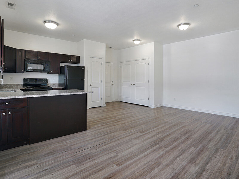 Kitchen with Ceiling Lights and Wood Style Flooring | Eastgate at Greyhawk