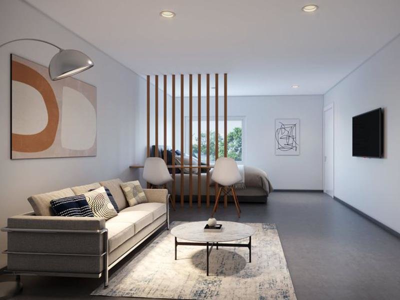 Living Area | The Øslo Studio Apartments in Murray, UT