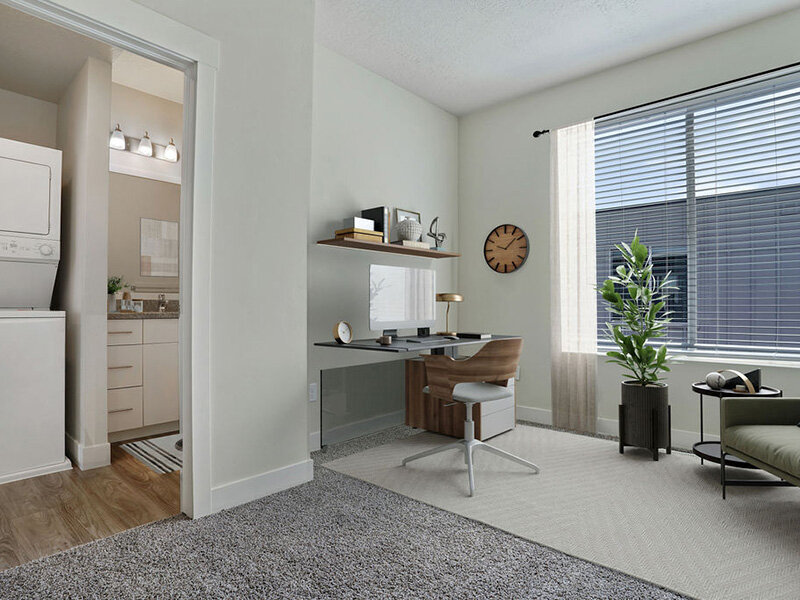 Den with Washer & Dryer | North Metro Town Homes