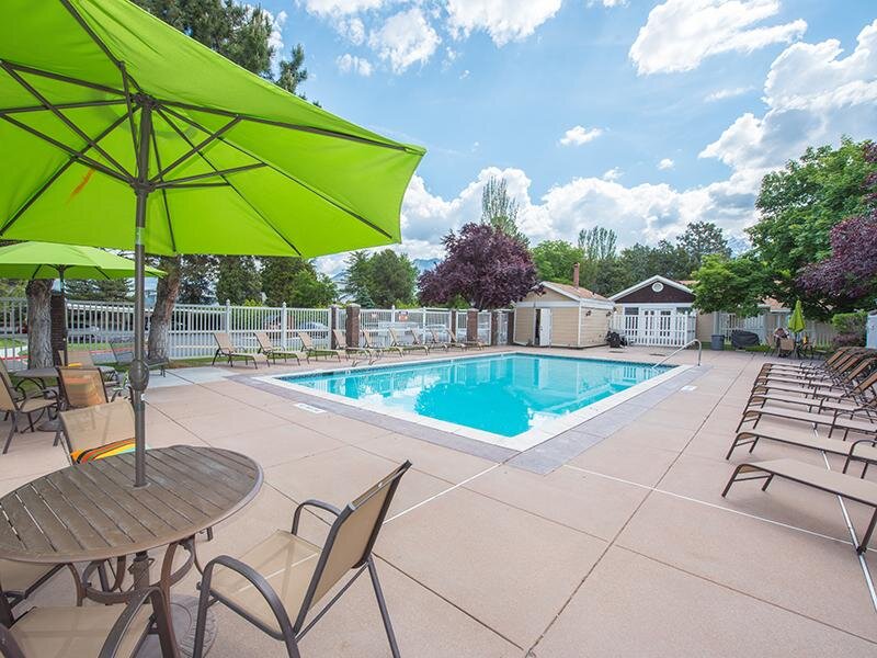 Poolside at Creekview Apartments in Midvale, UT