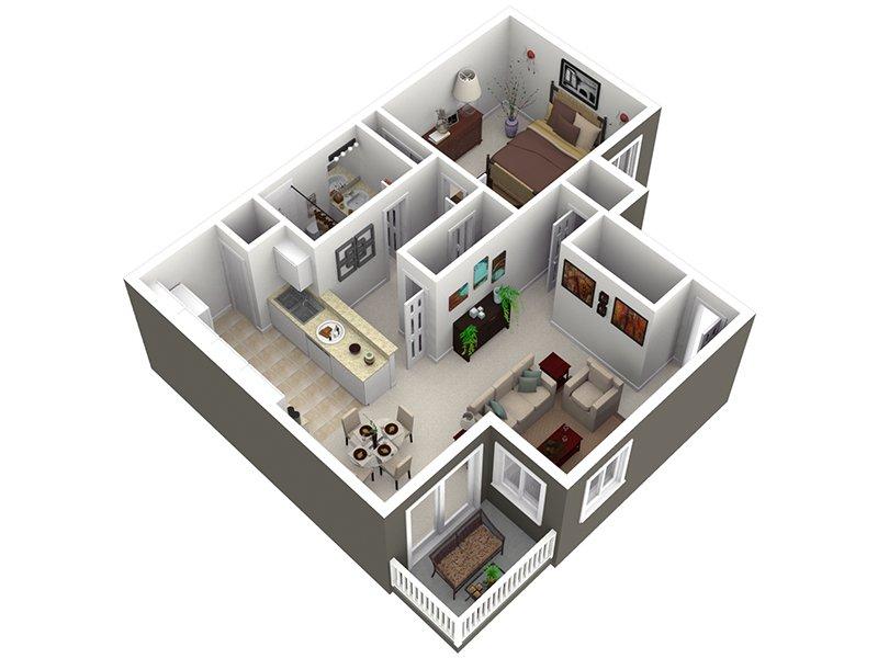 View floor plan image of the cedar apartment available now