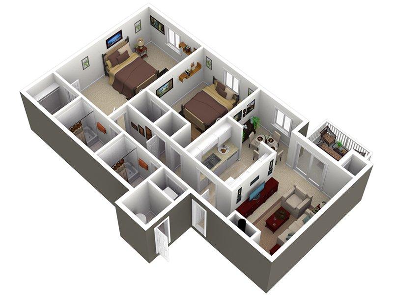 View floor plan image of the elm apartment available now