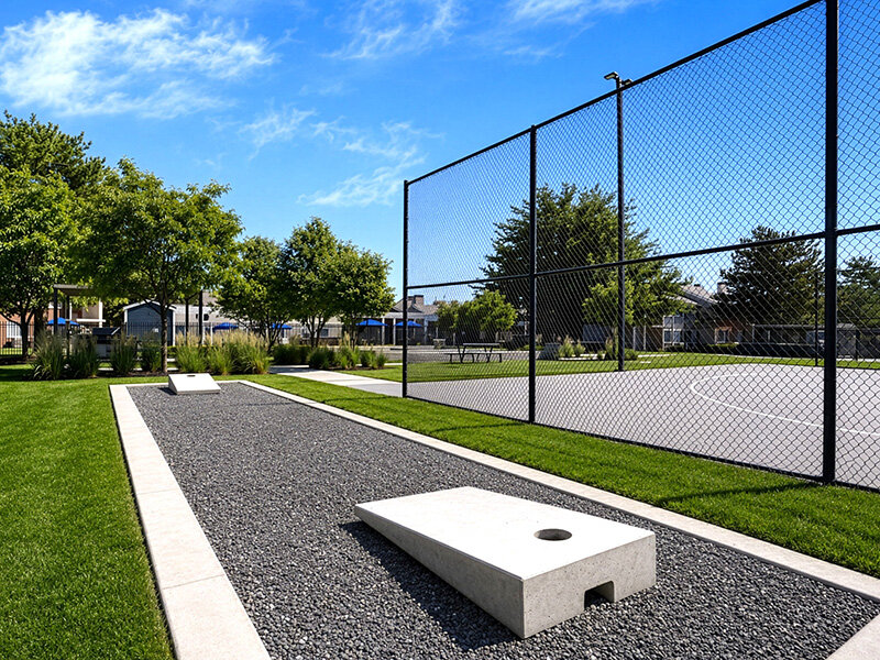 Cornhole Court | 47Seventy Settler's Point
