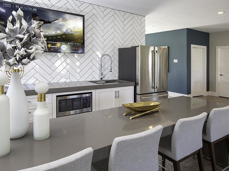 Clubhouse Kitchen | Woodgate Apartments