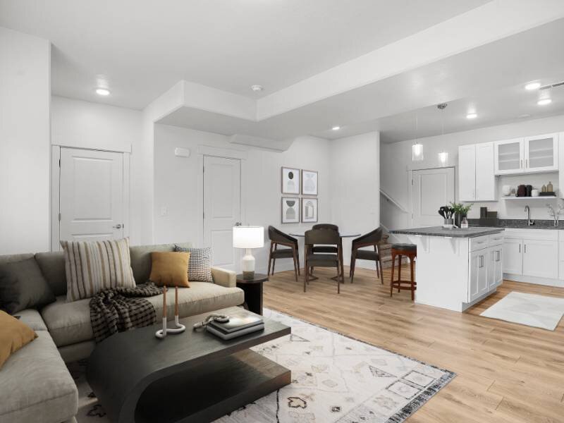 Staged Living Room | Foxridge Townhomes