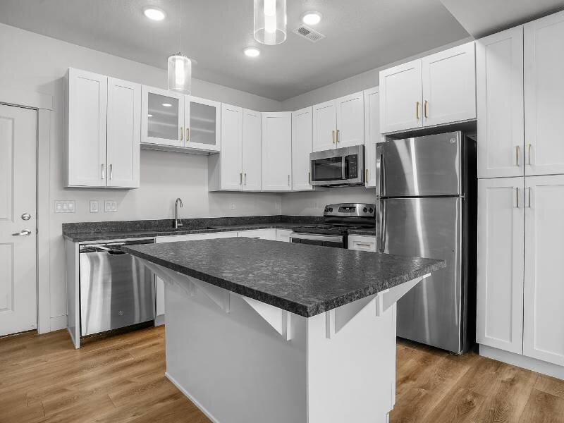 Kitchen Island | Foxridge Townhomes in Ogden, UT