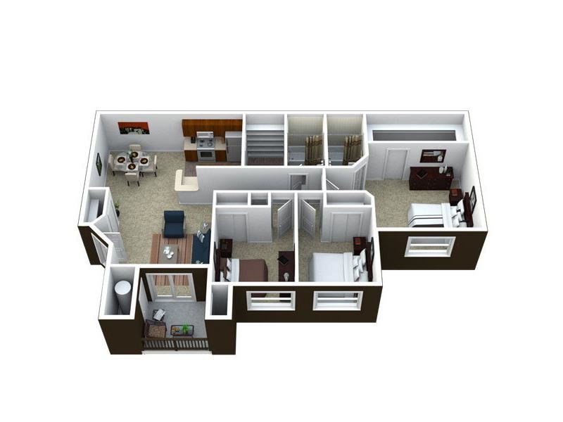 C2-1295 Floorplan at Hidden Cove