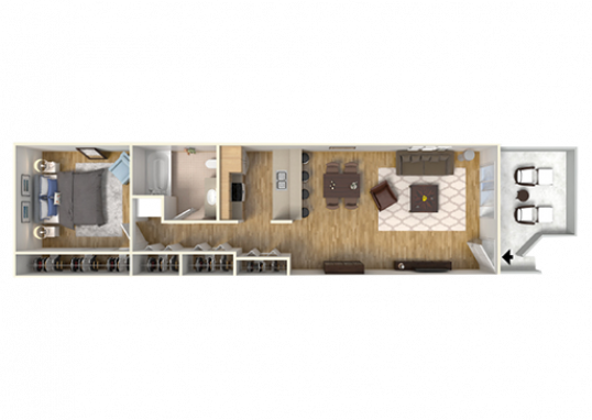 Floorplan for The Timbers Apartments