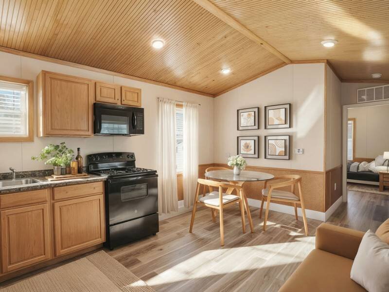 Staged Dining Area | Targhee Place in Alpine, WY