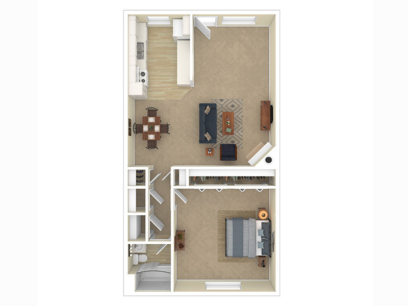 Commons On 2nd Apartments Floor Plan 1 Bedroom 1 Bathroom