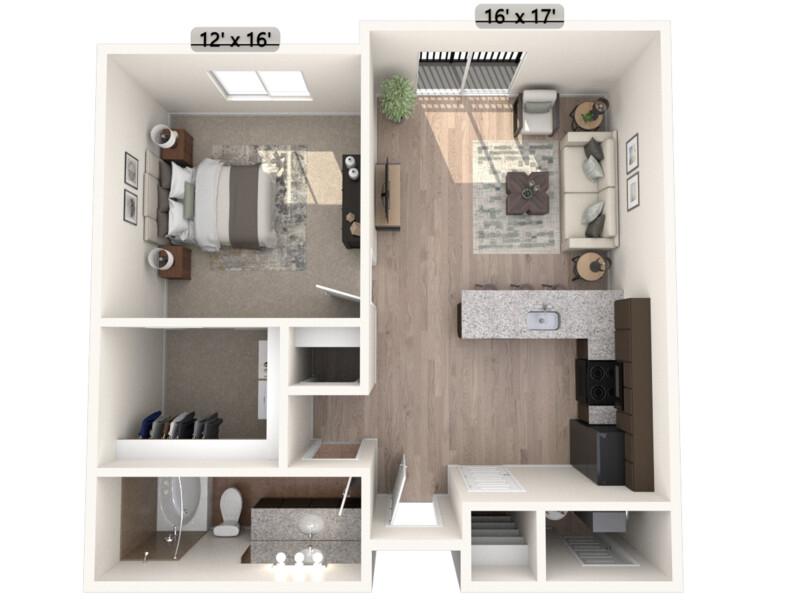 View floor plan image of McMillan apartment available now