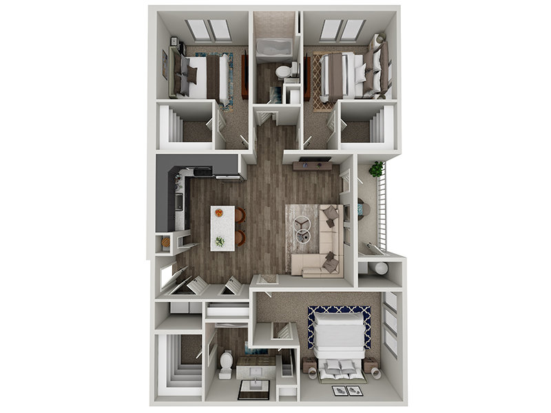 3x2-1301 Floorplan at Valley View