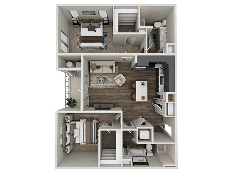 2x2-1168 Floorplan at Valley View