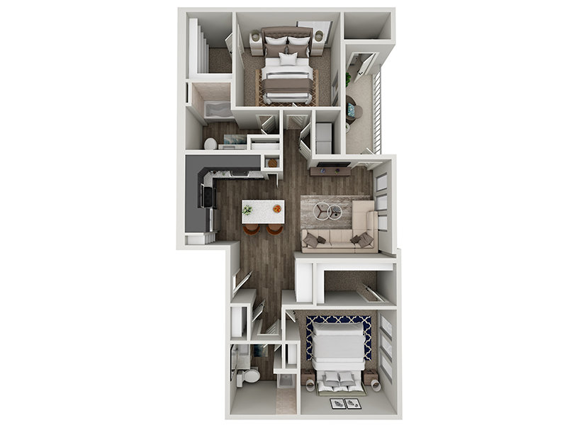 2x2-1099 Floorplan at Valley View