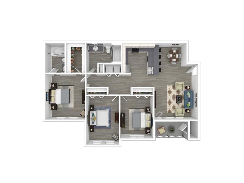 3X2-1346 Floorplan at The Hills at Renaissance