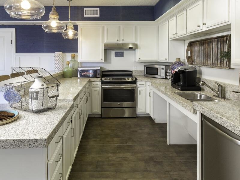 Clubhouse Kitchen | The Hills at Renaissance Apartments in Bountiful, UT