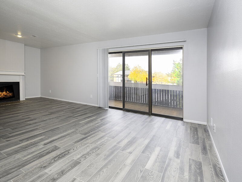 2x1.25 Renovated Living Room | Fox Creek Apartments