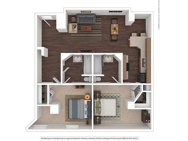 2 Bedroom 2 Bathrooms