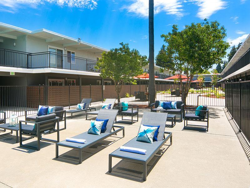 Aloha Apartments in Hayward | Pool Lounge