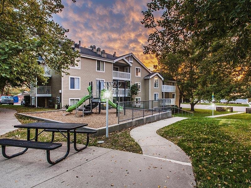 Playground and Picnic Table | Woods Crossing