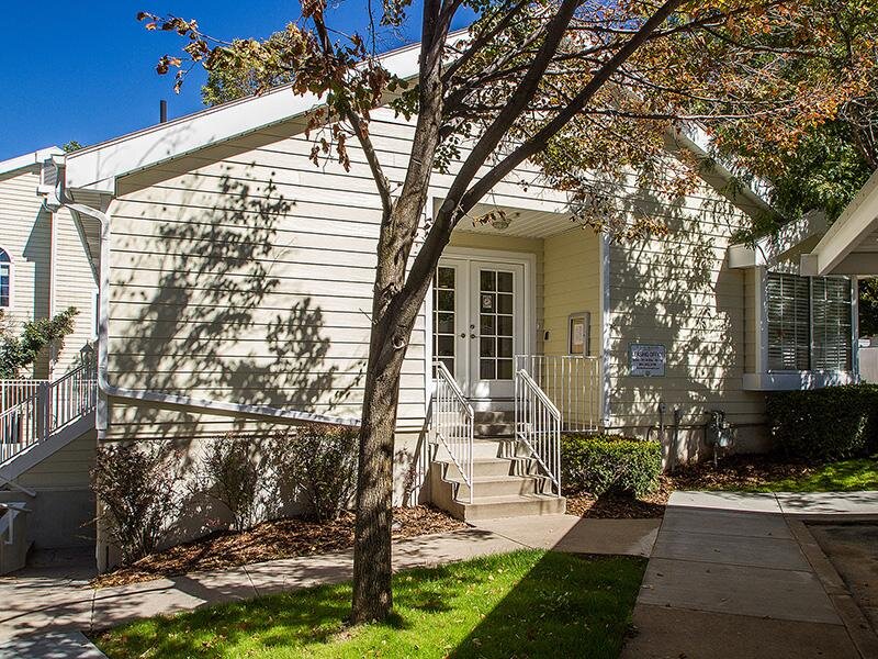 Club House Exterior | Woods Crossing