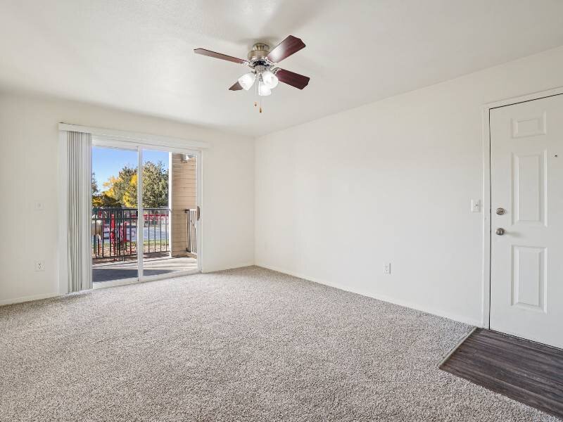 Carpeted Front Room | Village Park Apartments