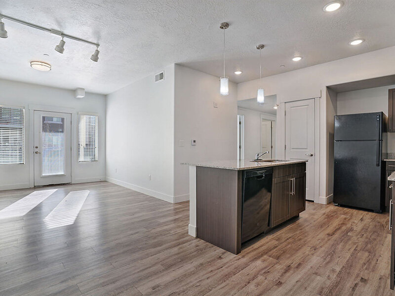 Kitchen with Ceiling Lights and Wood Styled Flooring | Mill Point