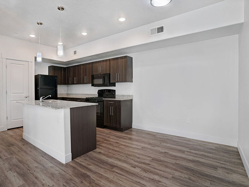 Kitchen with Wood Style Flooring | Mill Point