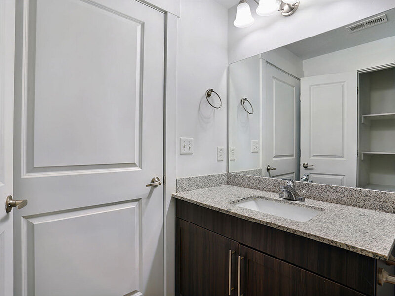 Bathroom with Sink and Mirror | Mill Point