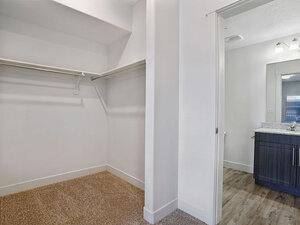 Bedroom Closet with Entrance to Bathroom | Mill Point