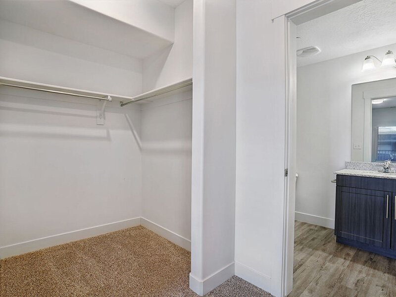 Bedroom Closet with Entrance to Bathroom | Mill Point