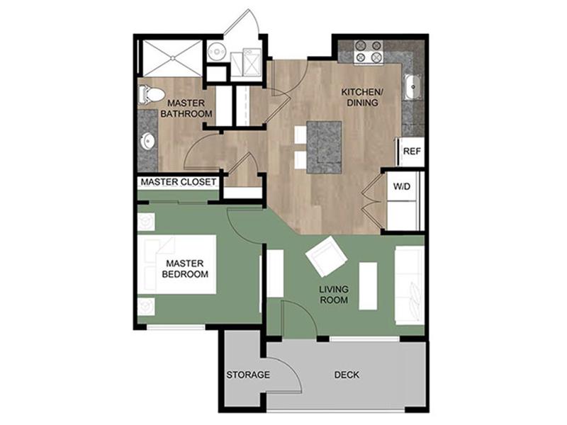 Grovecrest Villas Apartments Floor Plan Aspen