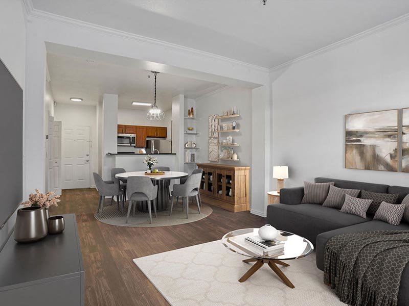 Staged Living Space | Braxton at Trolley Square