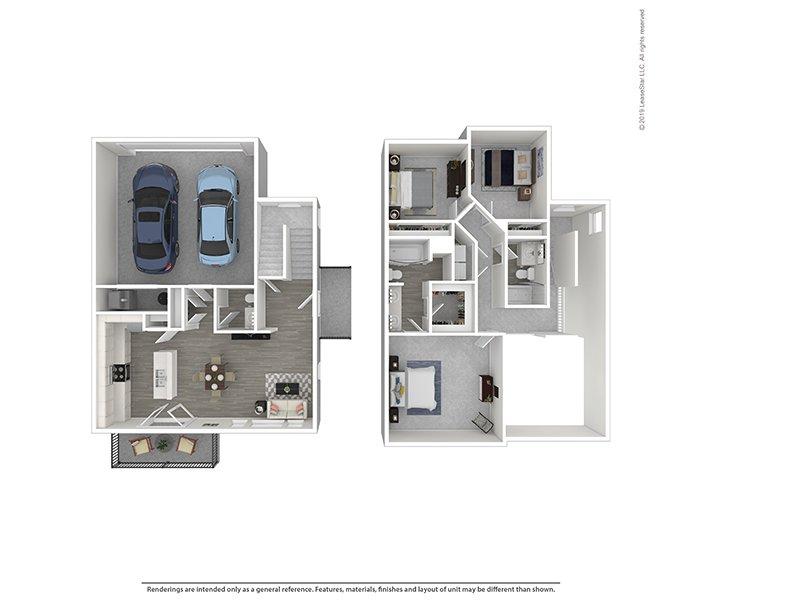 Draper Village Apartments Floor Plan Positano