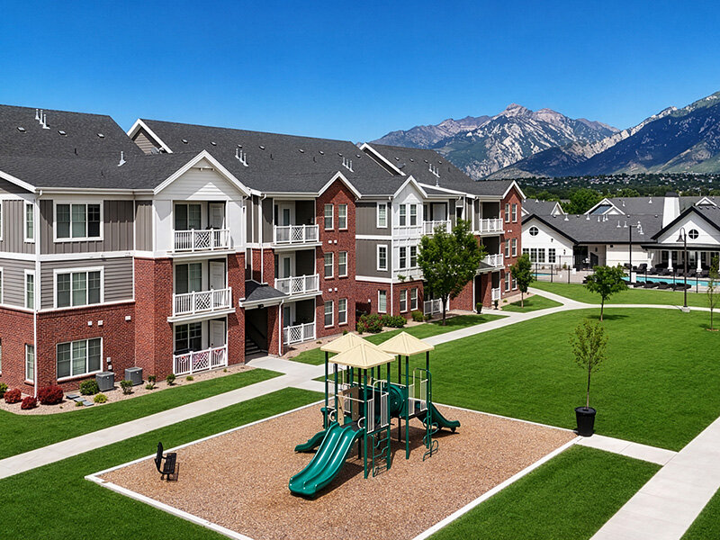 Apartment Views of Playground | Draper Village