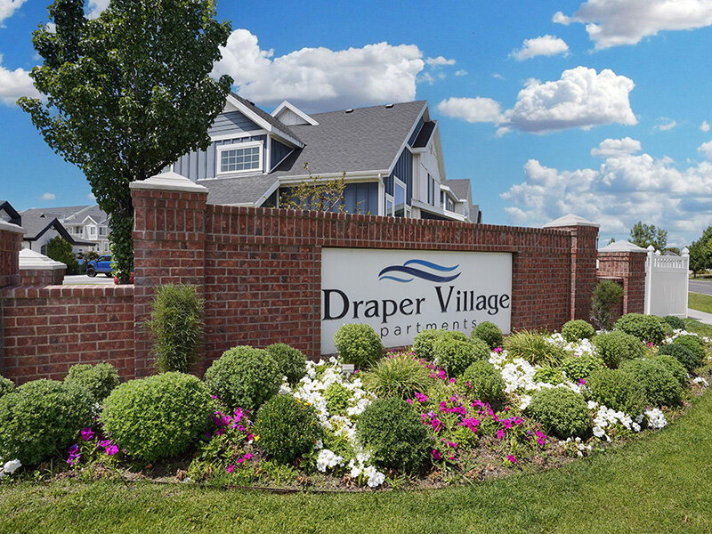Exterior View of Monument Sign | Draper Village