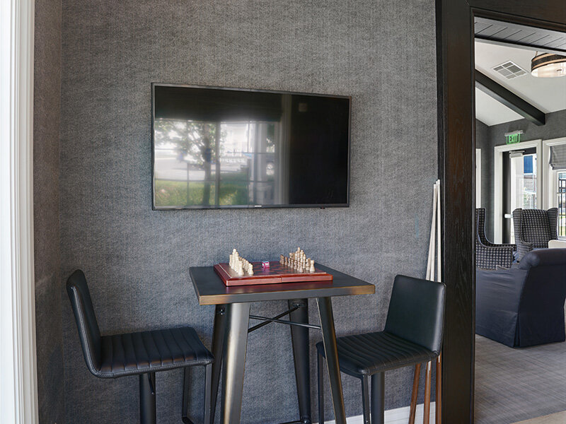 Community Seats with Television | Draper Village